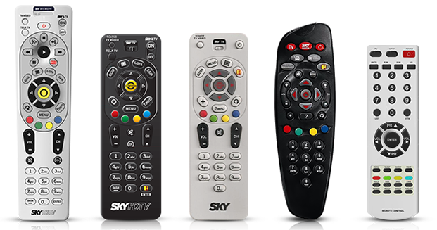 Será necessário verificar se há algum problema com o controle remoto SKY. 